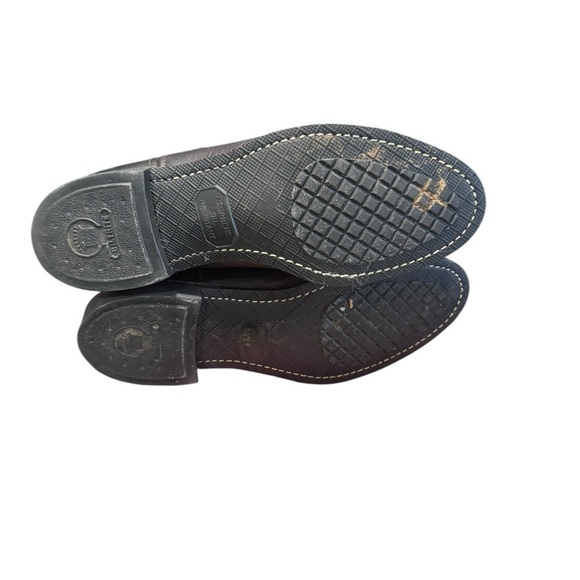 Vintage FRYE Billy Pull On Boots Biltrite Dark Brown Leather 8.5M USA Oil Resist - Picture 7 of 14